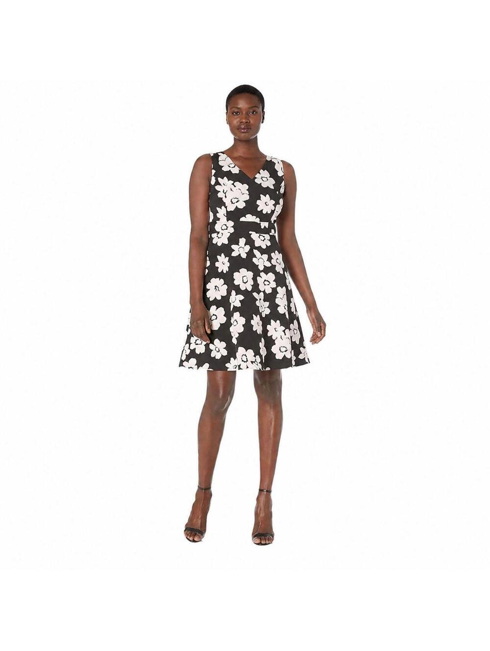 Nine West Women's Black and White Work-dress